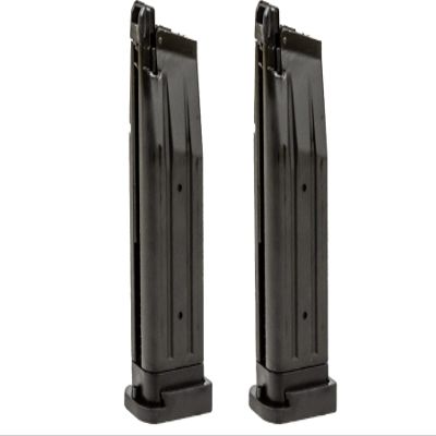 Lancer Tactical Knightshade 28 Round Hi-Capa Green Gas Airsoft Magazine 2 Pack