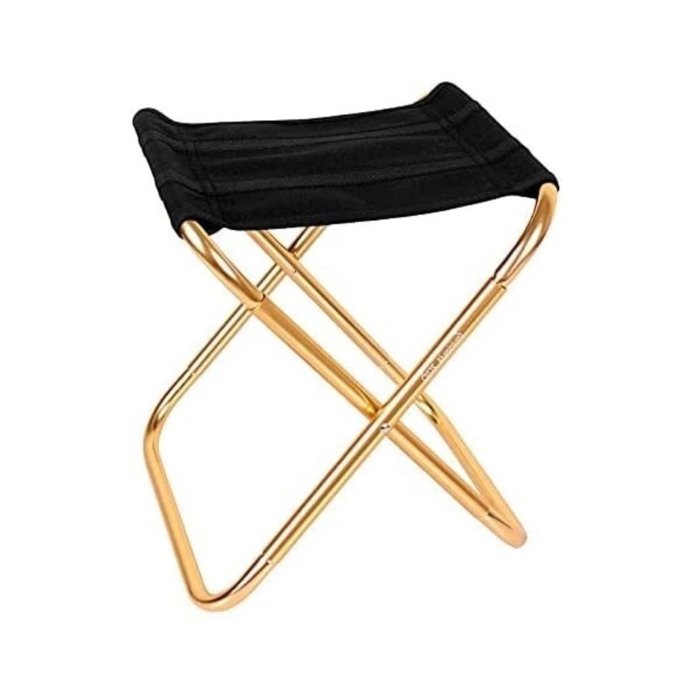 Camping Chair Folding Chairs Lawn Chairs Folding Fishing Camping Chair Beach Aluminium Lightweight Picnic Chair Foldable Outdoor Portable Chair Folding Chair Camp Chair Moon Chair (Color : Gold)
