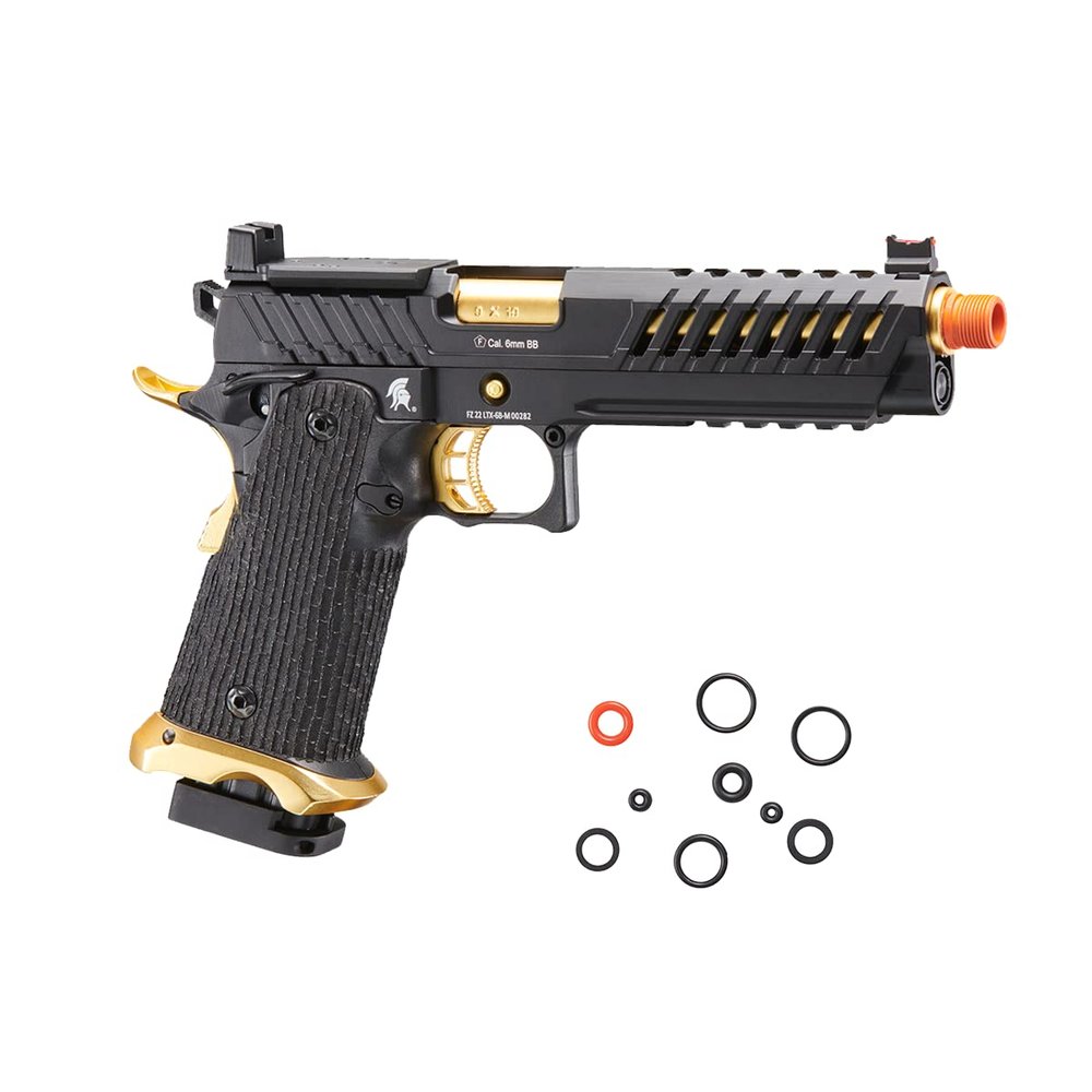 Lancer Tactical Knightshade Hi-Capa Gas Blowback Full Steel Airsoft Pistol