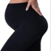 POSHDIVAH Capri Women's Maternity Leggings Over The Belly Pregnancy Yoga Pants Active Wear Workout Leggings Black Small view 3