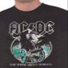 Ac/Dc T Shirt For Those About To Rock Yellow Outlines Official Mens Black Size L view 3