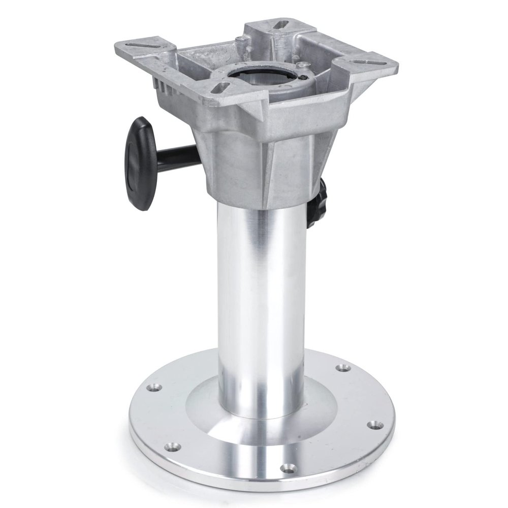 NESHULT Aluminum Adjustable Height Locking Boat Seat Pedestal 12-Inch to 18-Inch