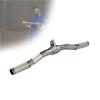 DYK&NX EZ Bent Bar Metal Handle Cable Attachment, Bodybuilding Revolving Curl Bar for Home Gym Workout Equipment Supplies view 1