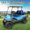 10L0L Front Rear Golf Cart Seat Covers for Yamaha G29 Drive, Club Car Precedent and Club Car DS Model, Made of 3D Air Mesh Polyester Fabric Breathable Washable - Blue view 2