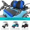 10L0L Front Rear Golf Cart Seat Covers for Yamaha G29 Drive, Club Car Precedent and Club Car DS Model, Made of 3D Air Mesh Polyester Fabric Breathable Washable - Blue view 4