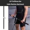 DYK&NX Multifunction Adjustable LAT Pull Down Bar, Heavy Duty DIY Bicep Pull Bar with Rubber Grips for Gym Strength Workout Body Training Muscle Building view 3
