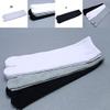 Abaodam Elastic Cotton Socks 3 Pairs Tabi Toe Socks Unisex Casual Sandal Two Toe Tabi Indoor Outdoor Hiking or Casual Women Men (White+ Grey+ Black) Men view 3