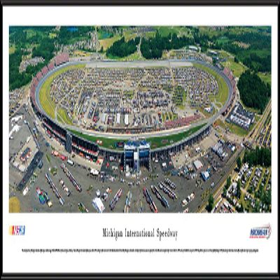 Michigan International Speedway - 40.25x13.75-inch Standard Framed NASCAR Print by Blakeway Panoramas