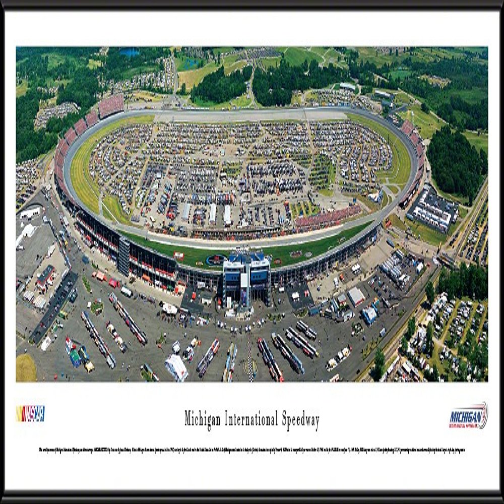 Michigan International Speedway - 40.25x13.75-inch Standard Framed NASCAR Print by Blakeway Panoramas