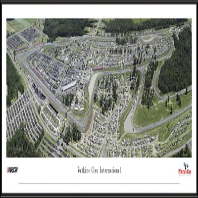 Watkins Glen International - 40.25x13.75-inch Standard Framed NASCAR Print by Blakeway Panoramas