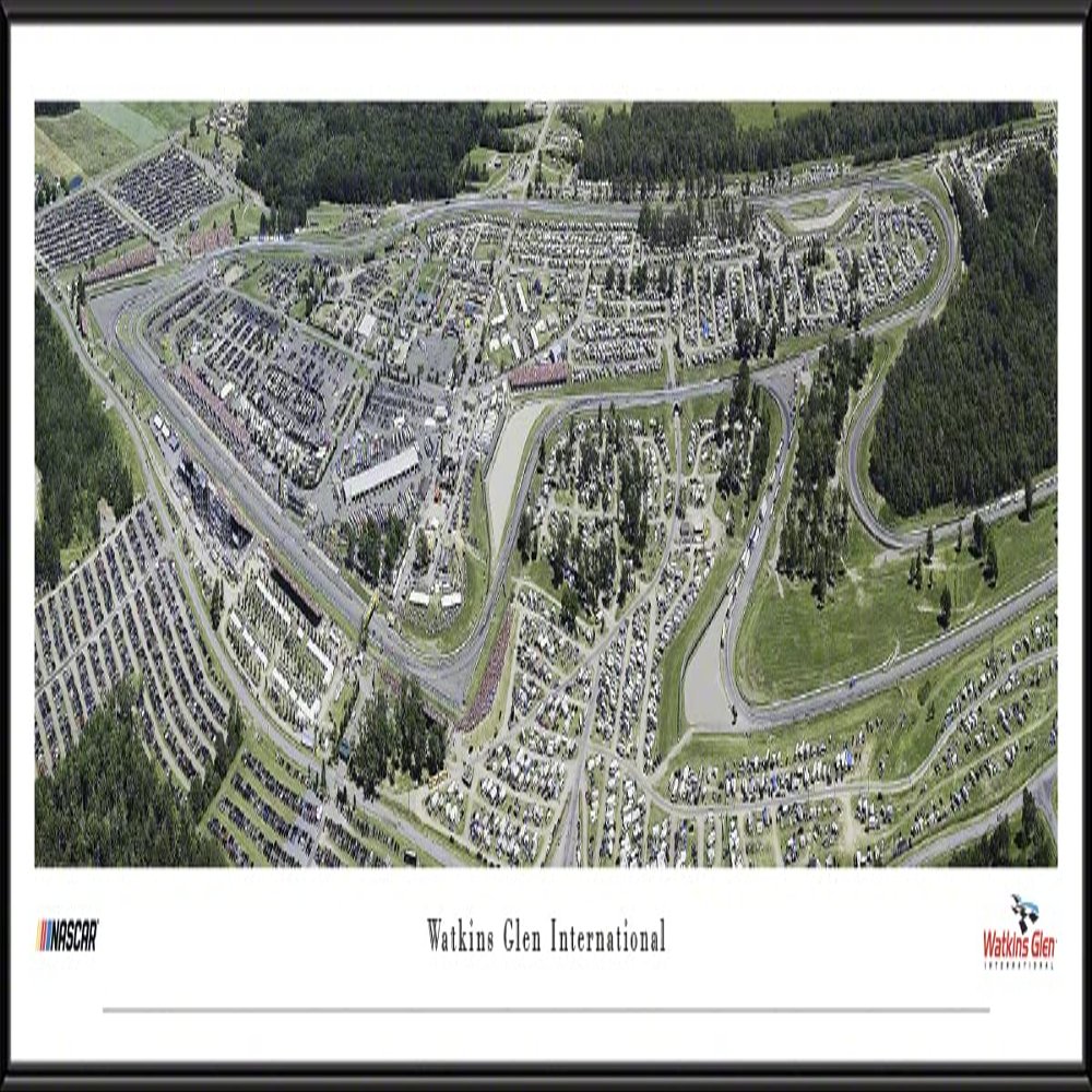 Watkins Glen International - 40.25x13.75-inch Standard Framed NASCAR Print by Blakeway Panoramas