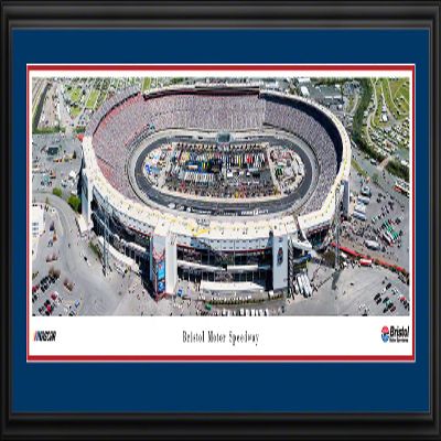 Bristol Motor Speedway - 44x18-inch Double Mat, Deluxe Framed NASCAR Print by Blakeway Panoramas