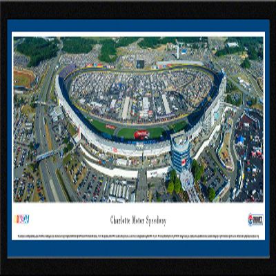 Charlotte Motor Speedway - 42x15.5-inch Single Mat, Select Framed NASCAR Print by Blakeway Panoramas