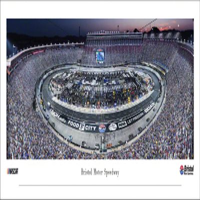 Bristol Motor Speedway Night Race - Unframed 40 x 13.5 NASCAR Poster by Blakeway Panoramas