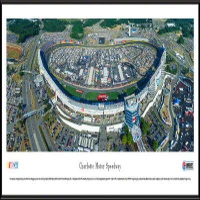 Charlotte Motor Speedway - 40.25x13.75-inch Standard Framed NASCAR Print by Blakeway Panoramas