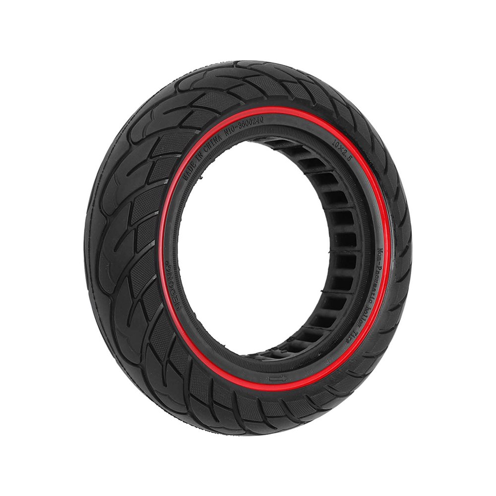 10x2.5 Inch Electric Scooter Solid Tire,Scooter Honeycomb Tire for 10 Inch Modified of Electric Scooters(Red)