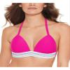 Salt + Cove Juniors Swimwear Medium Banded Push-Up Halter Top Pink M view 1