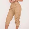Cargo Joggers Women's Relaxed Fit Stretch Cargo Straight Pant Casual High Waist Military Outdoor Trousers Sweatpants view 3
