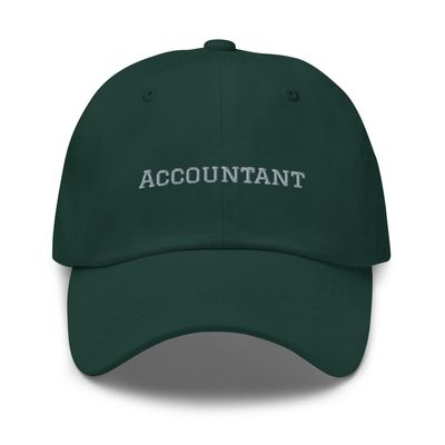 Accountant hat, Embroidered Unisex hat, Accountant Gifts for Women and Men, Accountant Graduation Gifts.