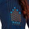 Miraan Women's Cotton Printed Readymade Salwar Suit Medium Blue view 3