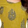 Miraan Women's Cotton Printed Readymade Salwar Suit Small Green view 3