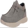 Nunn Bush Men's Bushwacker Moccasin Toe Slip-On Canvas Loafer Lightweight Casual Shoe, Gray, 11 view 1