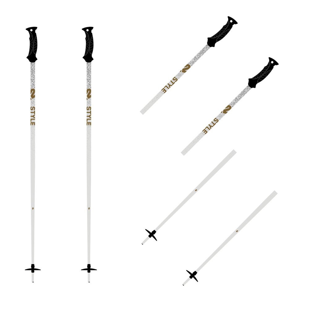 K2 Style Composite Ski Poles (White, 46in)