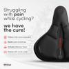 WITTKOP Bike Seat Cushion Made of Comfy Memory Foam I Bike seat Cover for Men & Women with Ergonomic 3-Zone-Concept I Bike Saddle Cover, for peleton seat cushin, Bicycle seat Cushion view 2