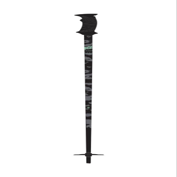 K2 Style Aluminum Ski Poles (Black, 44in)