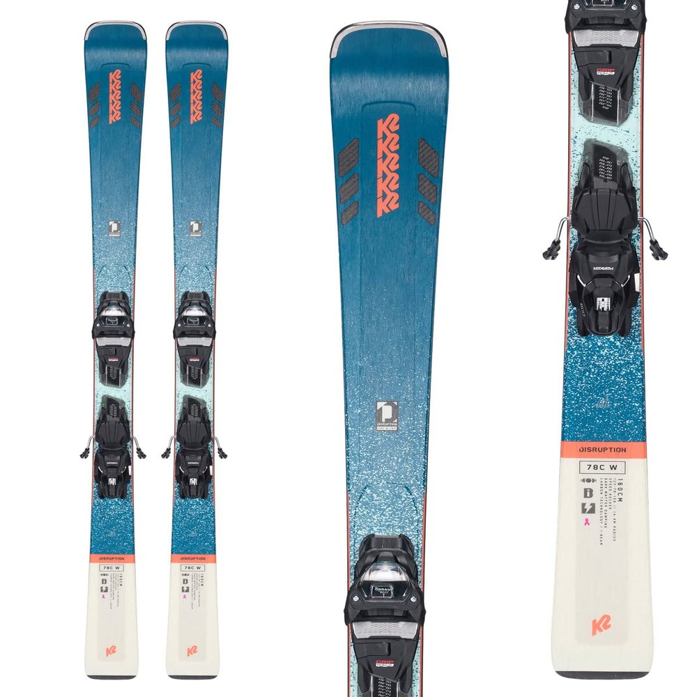 K2 Disruption 78 C Womens Skis 160 W/ER3 10 Compact Quikclik Bindings