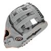 Rawlings | LIERTY ADVANCED Color Series Fastpitch Softball Glove | Left Hand Throw | 12.75' Pro H-Web | Grey/Rose Gold/Black view 3