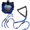 Tidal Wake PRO Wakesurf Rope  Floating, Tangle-Free, 19-25 Adjustable Length with 10 Max-Grip Handle  Premium Braided Wake Surf Tow Rope for Wakesurfing, Foiling & Jet Ski (Blue) view 1