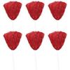 Anderson's Premium Scarlet Red School Spirit Shakers, Cheerleader Pom Poms, Sports Fan, Football, Basketball, Homecoming, Squad, Team, Party, Dance Club, Performance, Celebration Pack of 6 view 3
