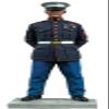 W. Britain Jack Tars & Leathernecks 13054 U.S. Marine in Dress Blues 1:30 Scale Metal view 1