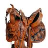 DEEP SEAT Western Barrel Horse Saddle 15 16 17 Pleasure Tooled Leather TACK Set (16 in) view 1
