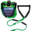 Tidal Wake PRO Wakesurf Rope  Floating, Tangle-Free, 19-25 Adjustable Length with 10 Max-Grip Handle  Premium Braided Wake Surf Tow Rope for Wakesurfing, Foiling, Jet Ski & Watersports (Green)