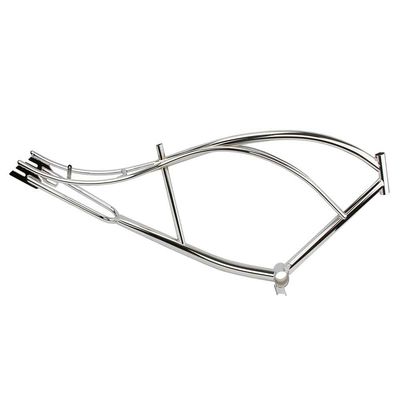 ALTALINE Steel 26" Bicycle Stretch/Limo Frame, Multiple Colors (Chrome)
