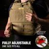 Amstaff Tactical Weighted Vest - Adjustable Weight Vests for Men & Women - Versatile Wearable Weighted Vest for WODs, Workout, Strength and Endurance Training, Running, (Single Vest) view 4