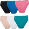 Fruit of the Loom Womens Microfiber Hi-Cut Panties 6 Pack, 9, Assorted view 1