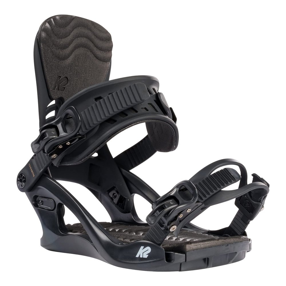 K2 Cassette Women's Snowboard Bindings (Black, Medium)