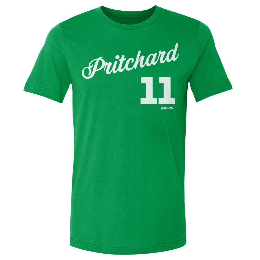 500 LEVEL Payton Pritchard Shirt (Cotton, XXX-Large, Kelly Green) - Payton Pritchard Boston Script WHT