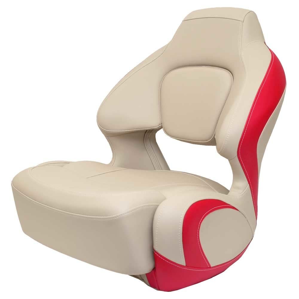 Chaparral Boat Captains Helm Seat 31.00972 | H2O Bolster Beige Red