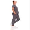 Natural Uniforms Womens Cool Stretch Jogger Scrub Set with Regular and Petite Sizes (Charcoal, X-Large) view 2