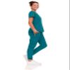 Natural Uniforms Womens Cool Stretch Jogger Scrub Set with Regular and Petite Sizes (Teal, 3X-Large) view 2