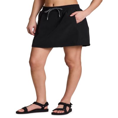 Avalanche Women's Quick Drying Woven Golf Hiking Skort with Pockets Nylon Black L