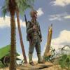 W. Britain Jack Tars & Leathernecks 13018 U.S. Marine Rifleman World War 2 Pacific 1:30 Scale Metal (Approximately 2.5 INCHES Tall) view 3