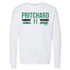 500 LEVEL Payton Pritchard Sweatshirt (Crew Sweatshirt, XX-Large, White) - Payton Pritchard Boston Font view 1