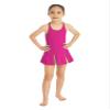 Kaerm Kids Girls Golf Tennis Dress with Shorts Underpants Outfits Solid Color Sleeveless Sports Dress Workout Outfits Rose Red 14 Years view 3