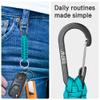 EOTW Carabiner Keychain, Small Carabiner Clip with Paracord Keychain Mini Aluminum D Ring Key Organizer view 3