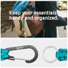 EOTW Carabiner Keychain, Small Carabiner Clip with Paracord Keychain Mini Aluminum D Ring Key Organizer view 4